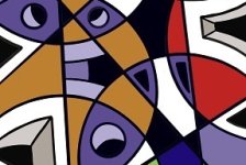 soyut 8 - 2022 - diasec baski 1i3 - 70x100 cm